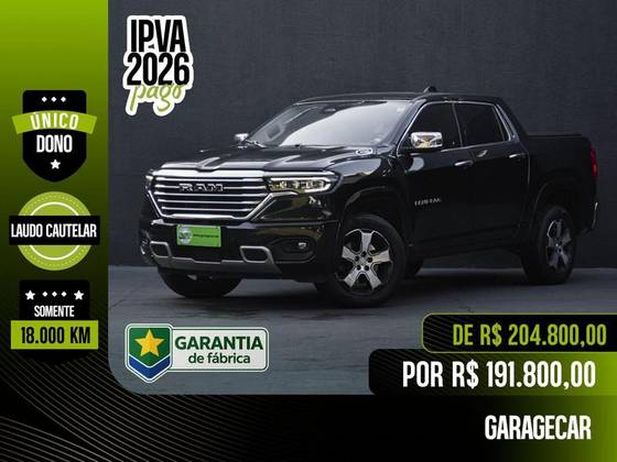 RAM RAMPAGE 2.0 HURRICANE 4 TURBO GASOLINA LARAMIE 4X4 AUTOMÁTICO RAM RAMPAGE 2.0 HURRICANE 4 TURBO GASOLINA LARAMIE 4X4 AUTOMÁTICO